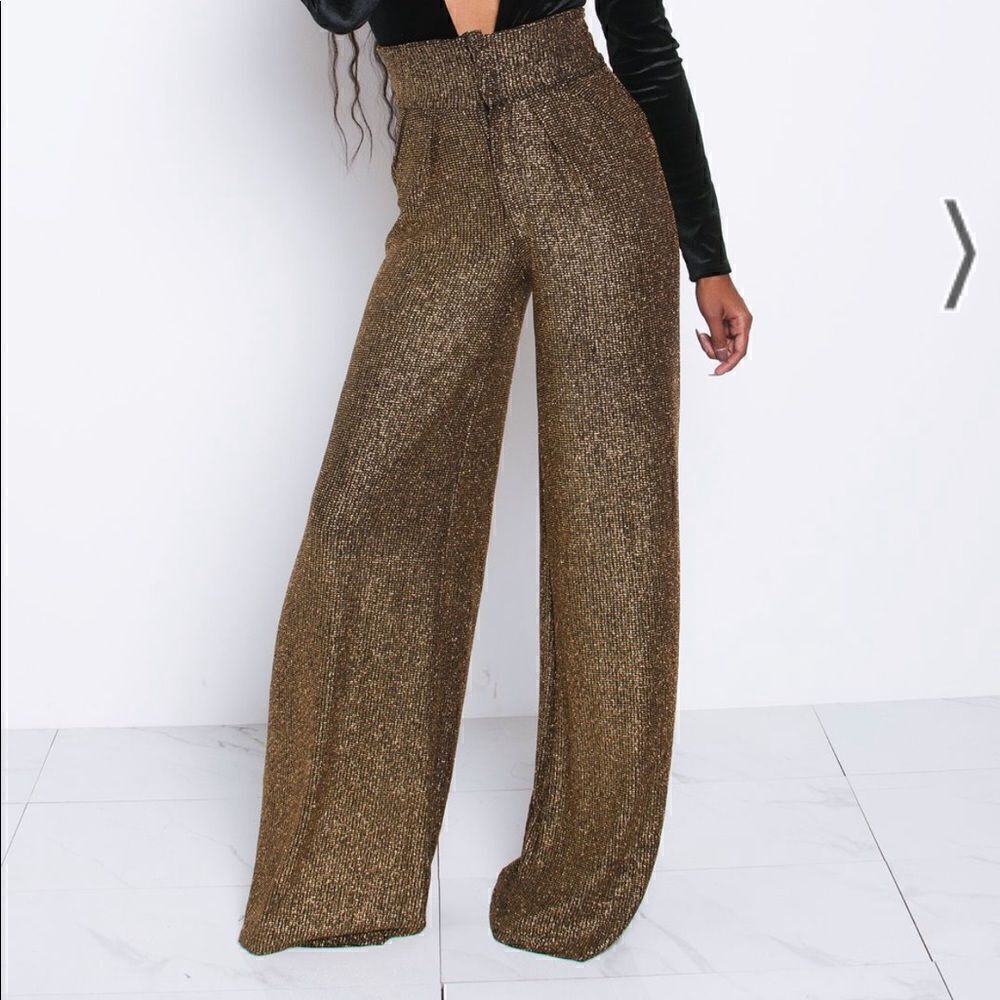 Kloset Envy Glitter Naomi High Waist Trousers size XS